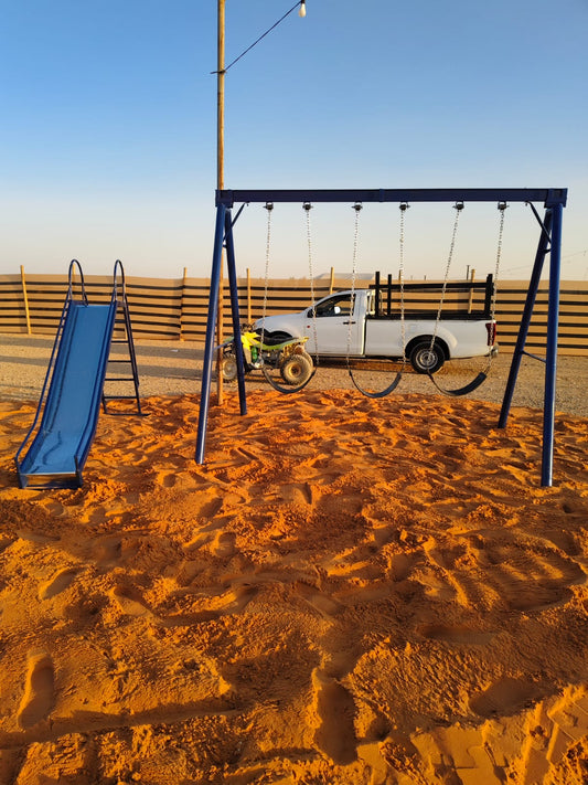 THREE SWINGS + SLIDE