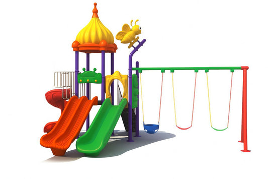 TRIPLE SLIDES+SWINGS